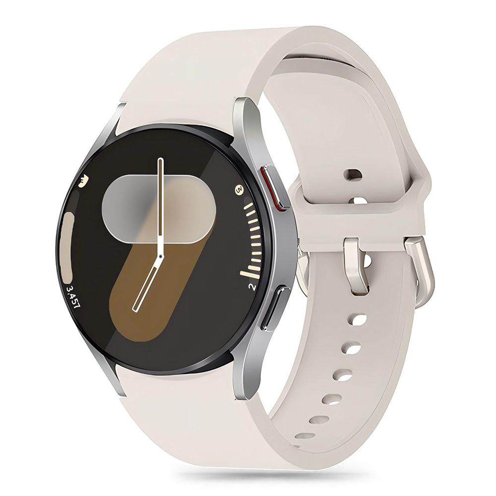 Tech-Protect silikonrem för Samsung Galaxy Watch 4 / 5 / 5 Pro / 6 / 7 / FE - Beige