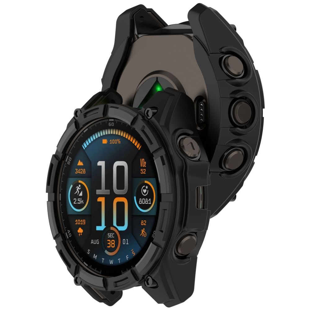 Tech-Protect Defense Air-etui til Garmin Fenix 8 47mm - Sort