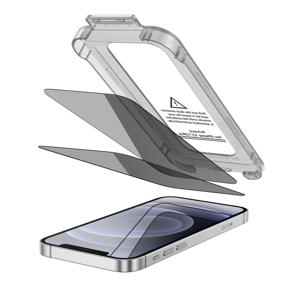Tech-Protect Quick Set Spy+ Privacy Glass 2-pack för iPhone 12 / 12 Pro