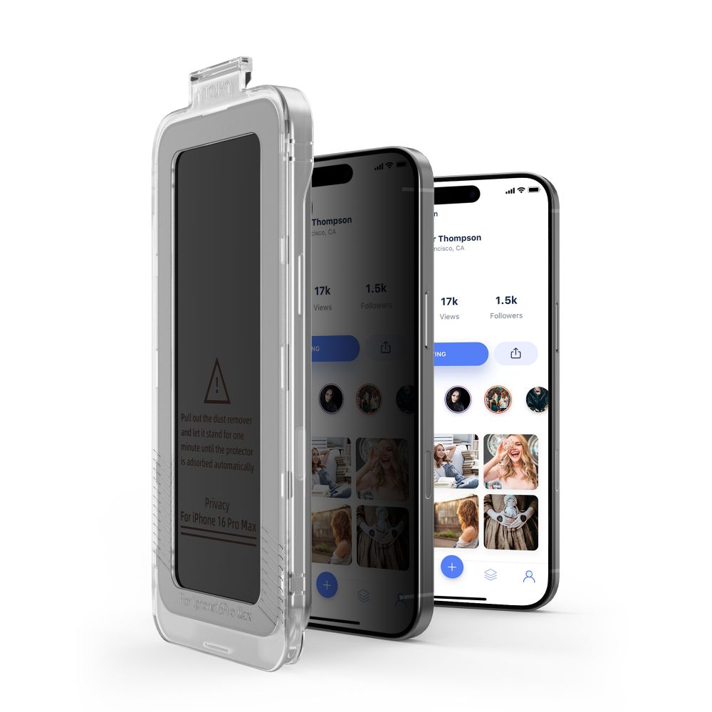 Tech-Protect Quick Set Spy+ Privacy Glass 2-pack för iPhone 16 Pro