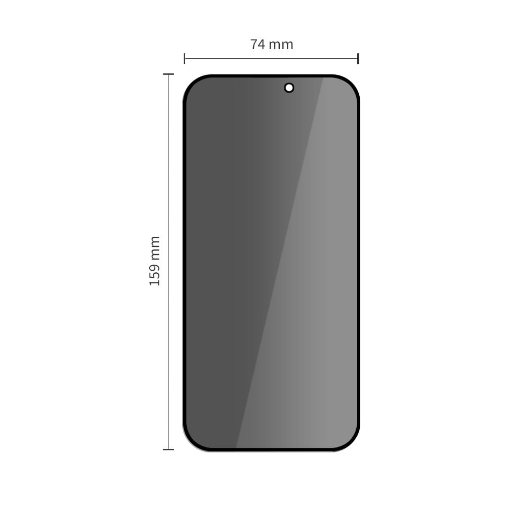 Tech-Protect Quick Set Spy+ Privacy Glass 2-pack för iPhone 16 Pro Max