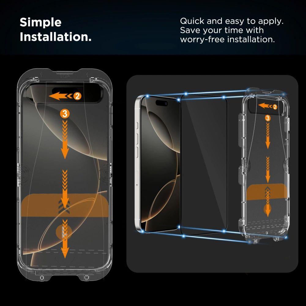 Tech-Protect Quick Set Spy+ Privacy Glass 2-pack för iPhone 16 Pro Max