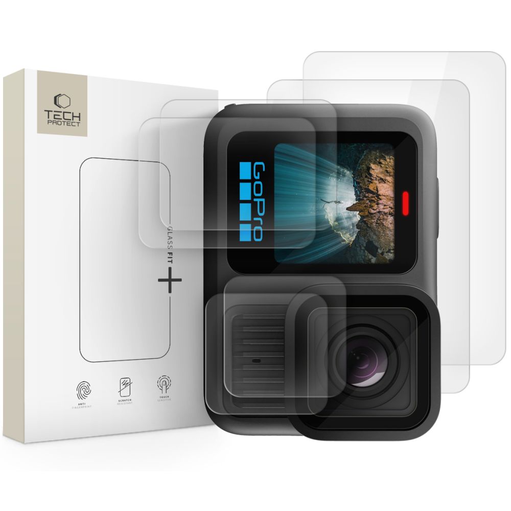 Tech-Protect Glass Fit+ 2-pack härdat glas för GoPro Hero 13 - transparent
