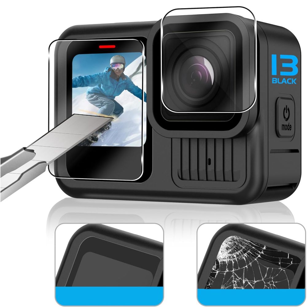 Tech-Protect Glass Fit+ skärmskydd 2-pack / härdat glas / linsskydd / skyddsglas till GoPro Hero 13