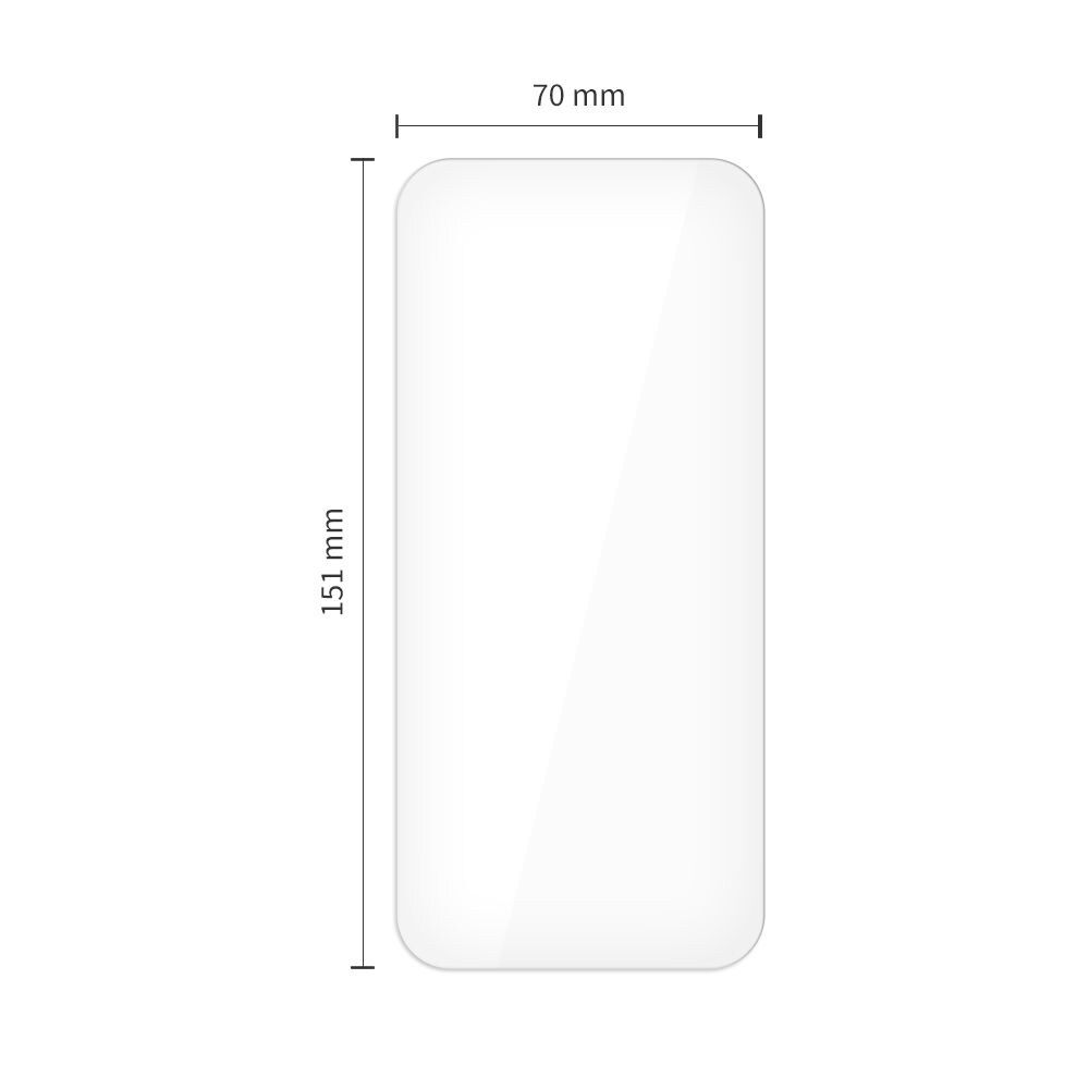 Tech-Protect Glass Fit+ 2-pack härdat glas för iPhone 17 Air - transparent