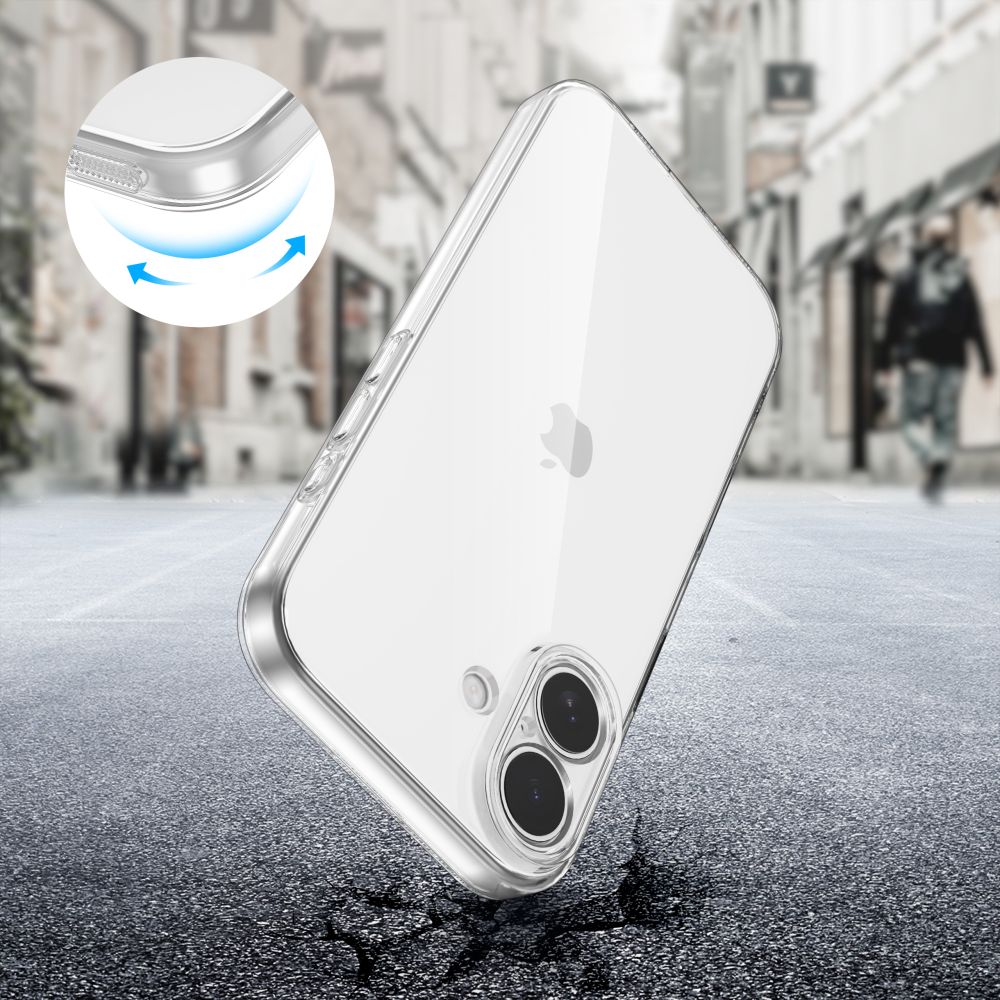 Tech-Protect FlexAir-etui til iPhone 17 - Transparent