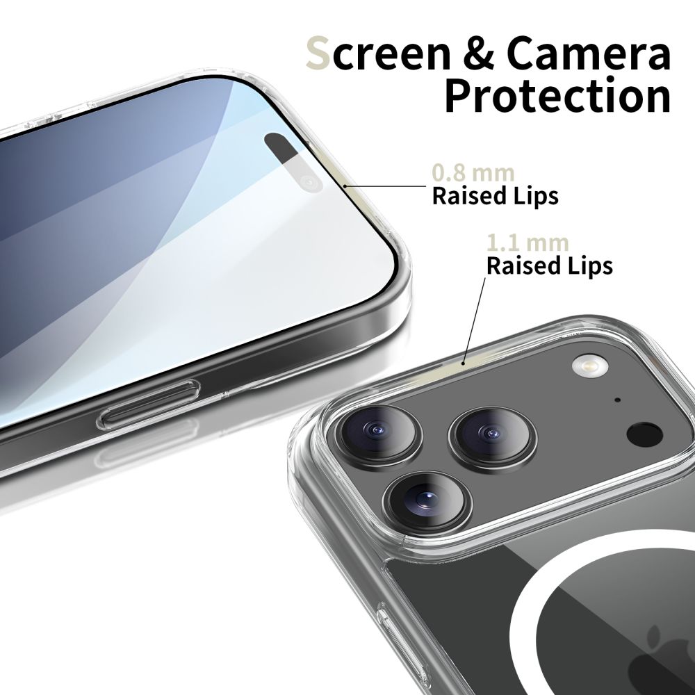 Tech-Protect FlexAir Hybrid MagSafe-fodral för iPhone 17 Pro - Klar