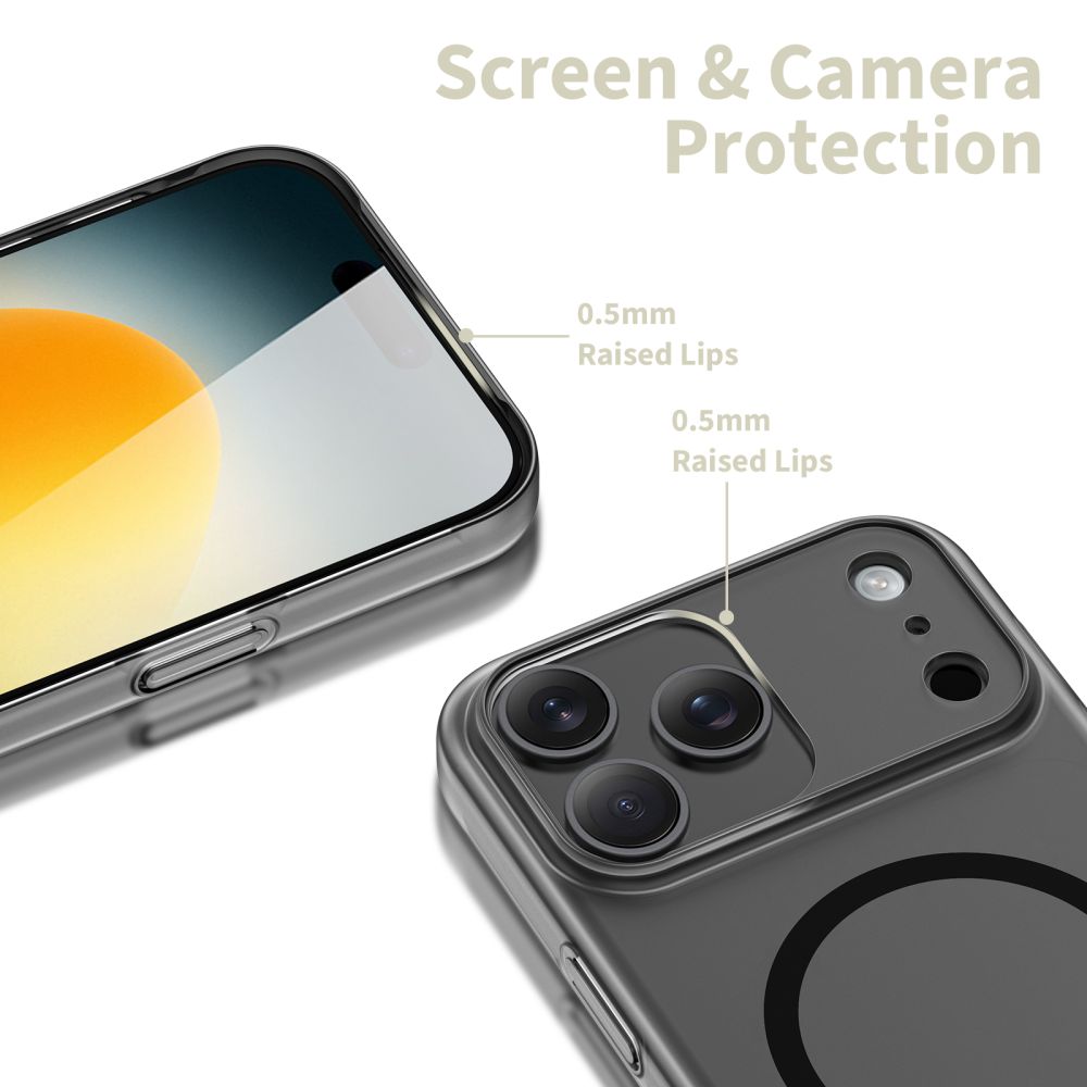 Tech-Protect MagSlim MagSafe-etui til iPhone 17 - mat sort