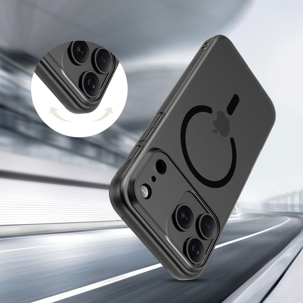 Tech-Protect MagSlim MagSafe-etui til iPhone 17 - mat sort