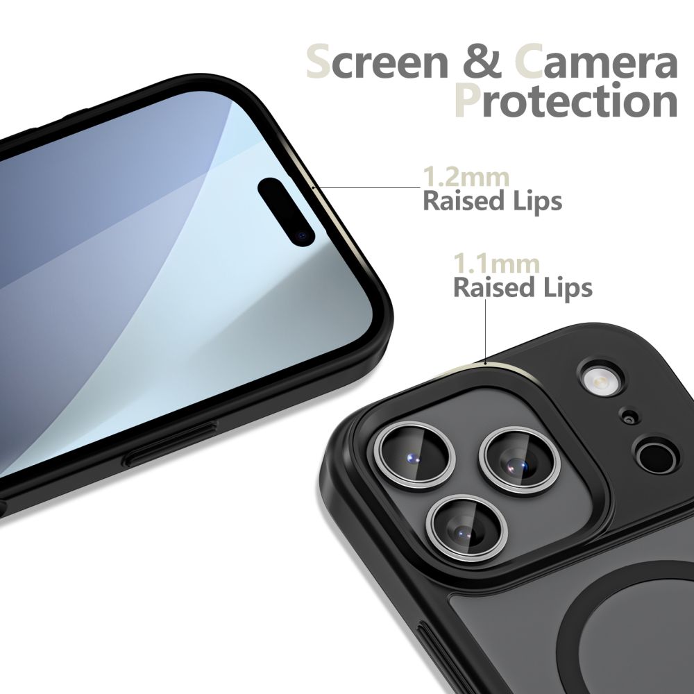 Tech-Protect MagMat MagSafe-etui til iPhone 17 Pro - mat sort
