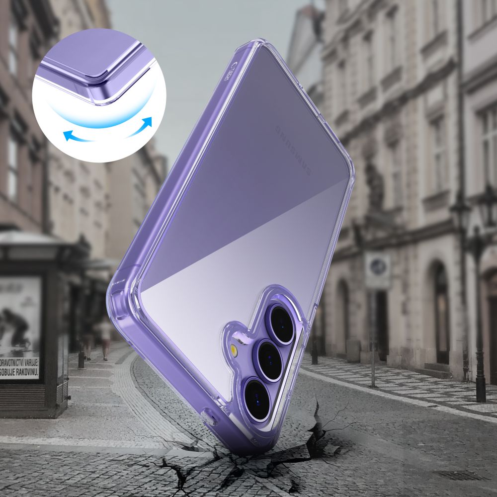 Tech-Protect Flexair Hybrid-etui til Samsung Galaxy S25 - Transparent