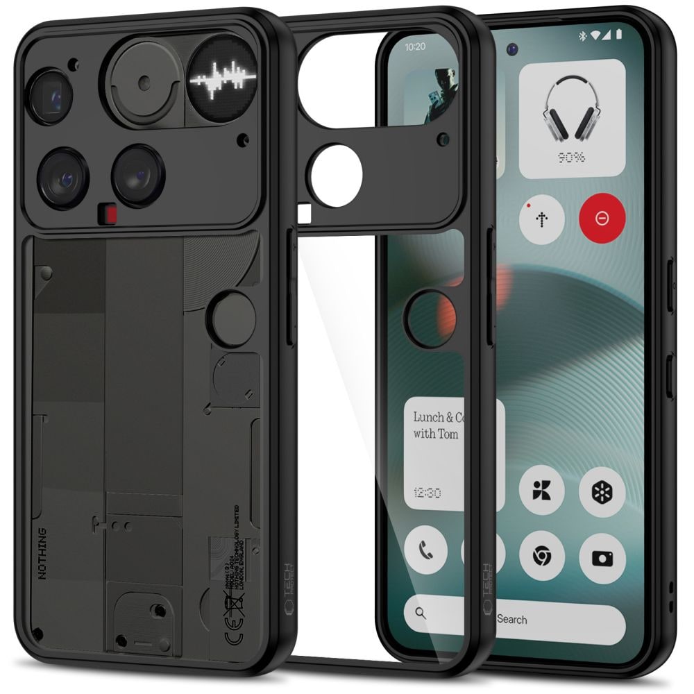 Tech-Protect MagMat-fodral för Nothing Phone 3 Svart och transparent