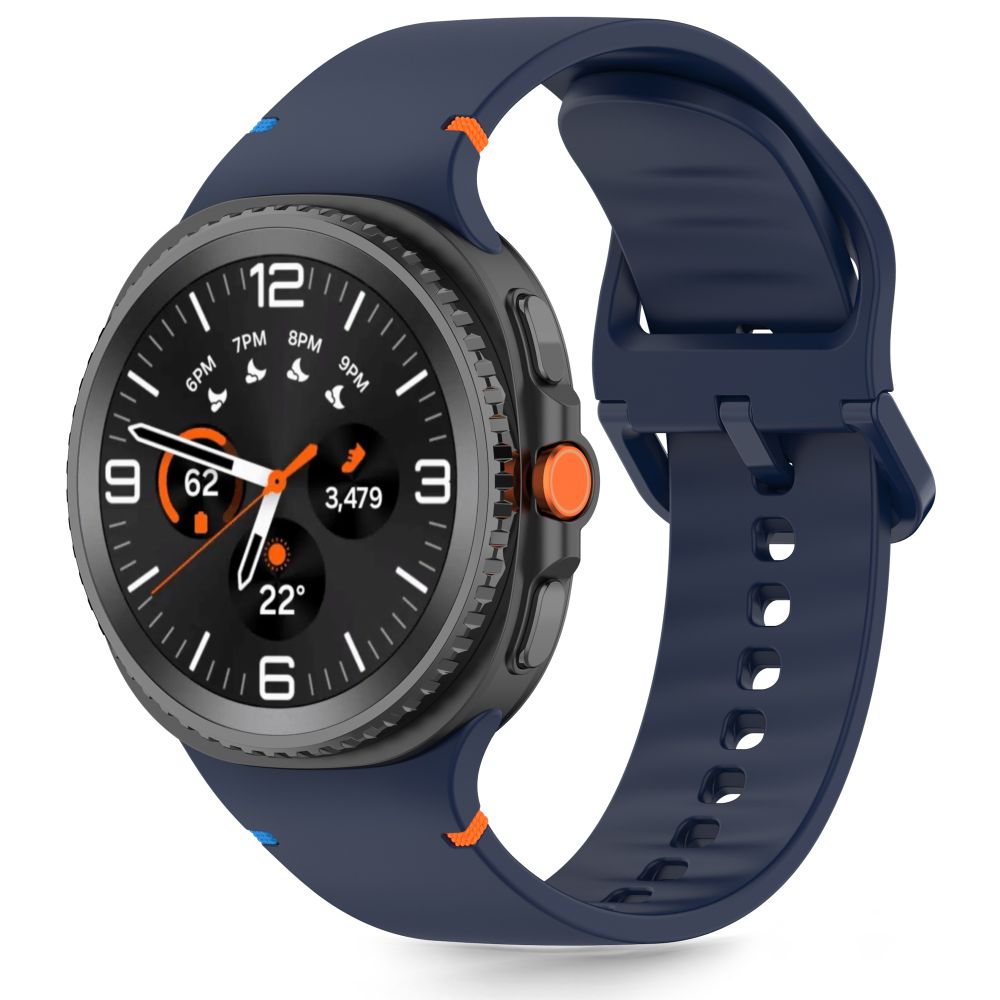 Tech-Protect Silikonarmband för Samsung Galaxy Watch 40/44/46 mm - Marinblå