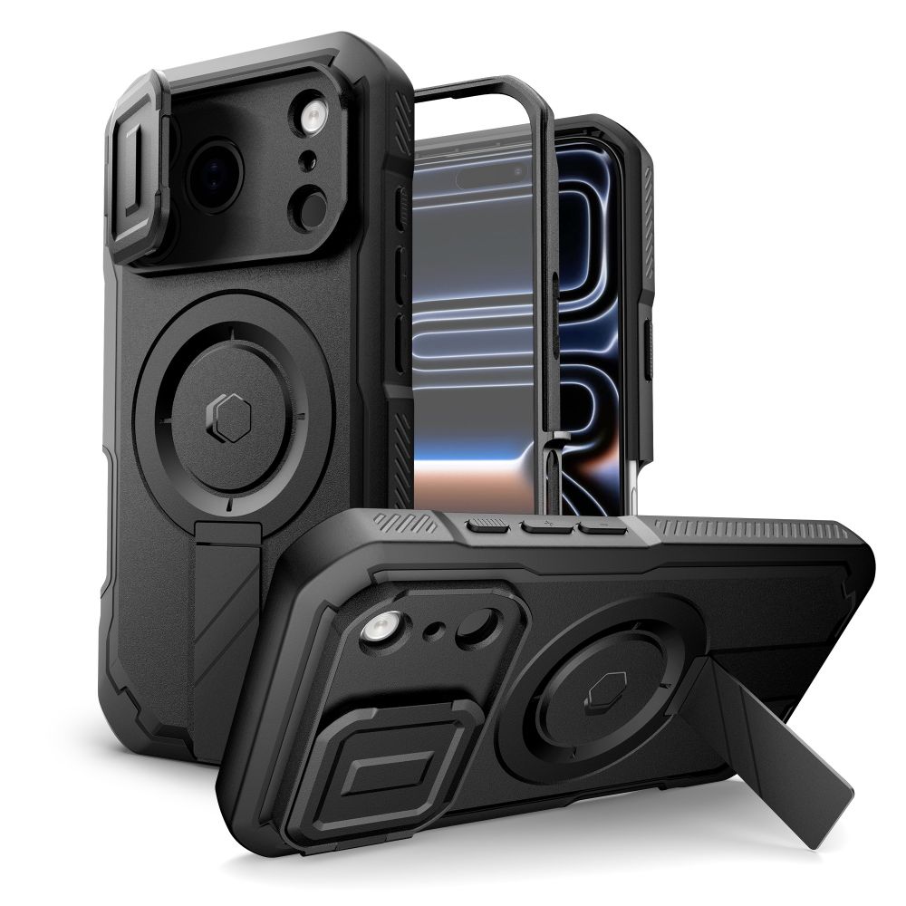 Tech-Protect Kevlar MagSafe-fodral för iPhone 17 Pro Max - Svart