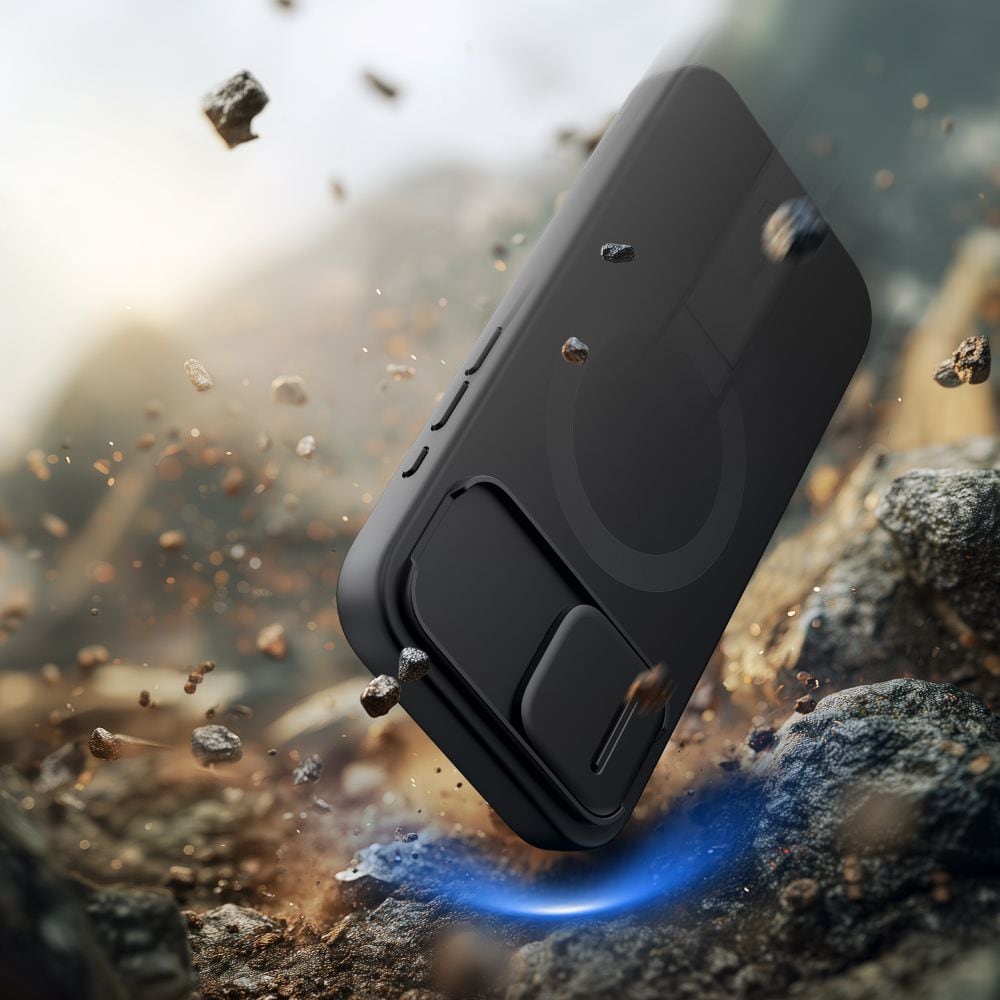 Tech-Protect Kevlar Aura MagSafe-etui til iPhone 16e - Sort