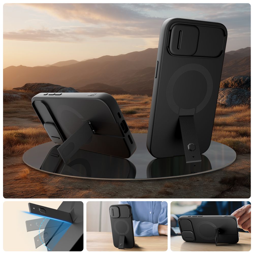 Tech-Protect Kevlar Aura MagSafe-etui til iPhone 16e - Sort
