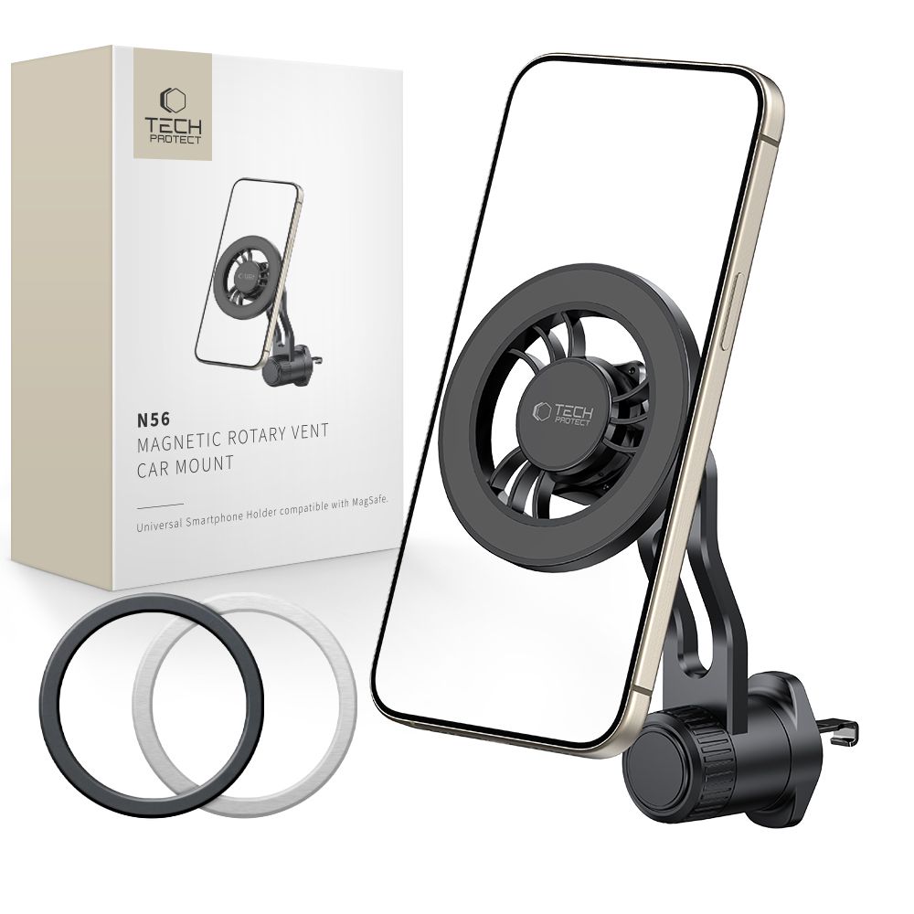 Tech-Protect N56 MagSafe-fäste för luftventilation i bil - svart