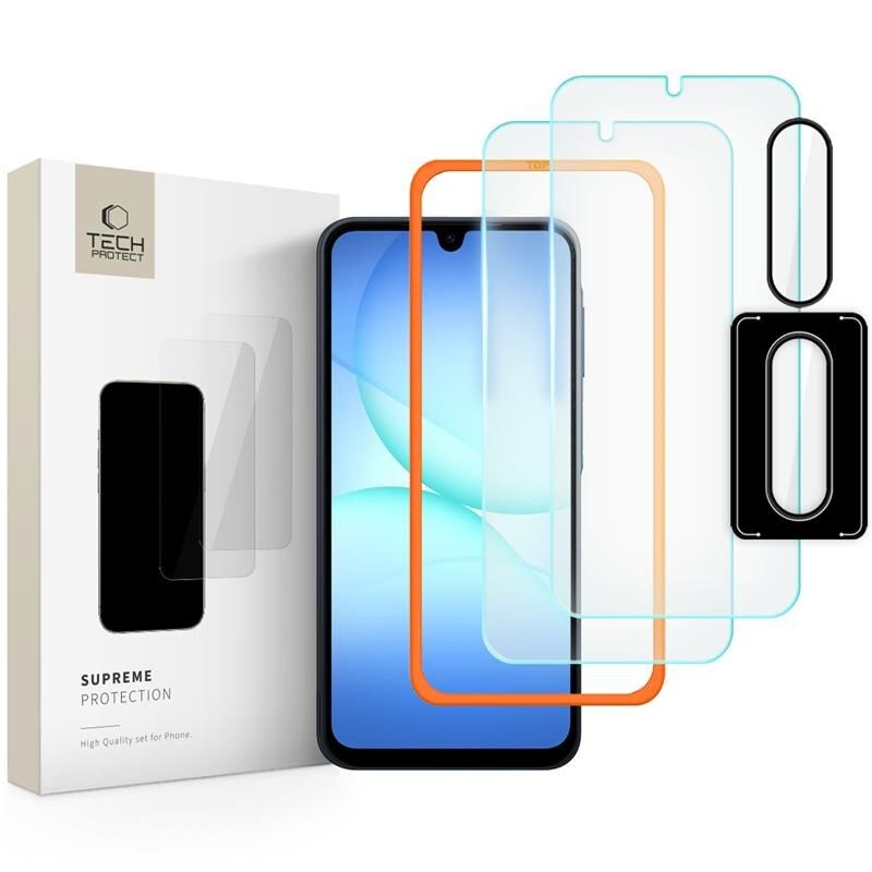 Tech-Protect Supreme Easy 3-pack härdat glas för Samsung Galaxy A17 4G / 5G