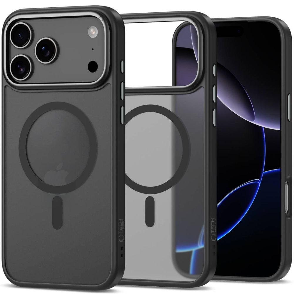 Tech-Protect CamEdge MagSafe-fodral för iPhone 17 Pro Max - Klar matt