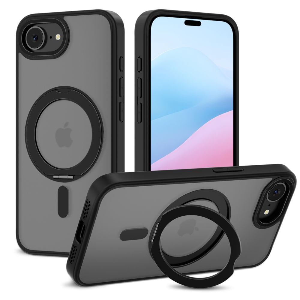 Tech-Protect MagRing MagSafe-fodral för iPhone 16e - mattsvart