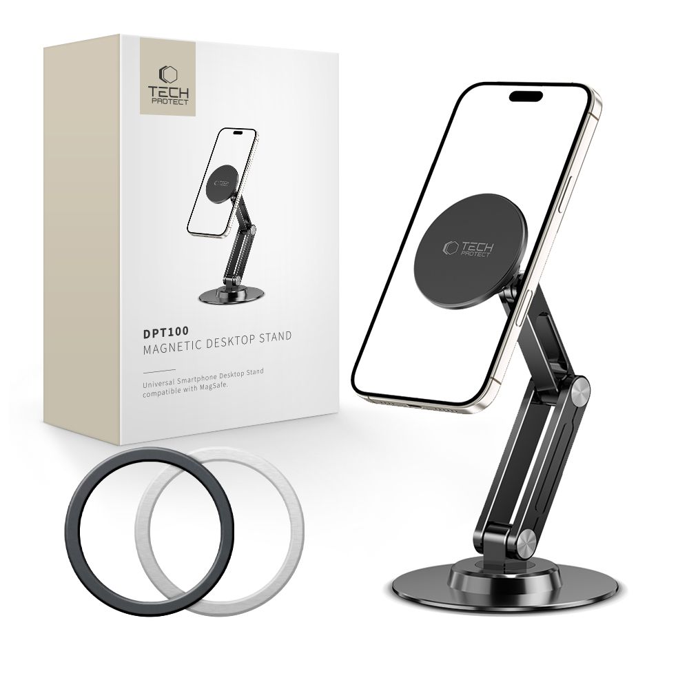 Tech-Protect DPT100 Magnetisk MagSafe telefonhållare för skrivbord - svart