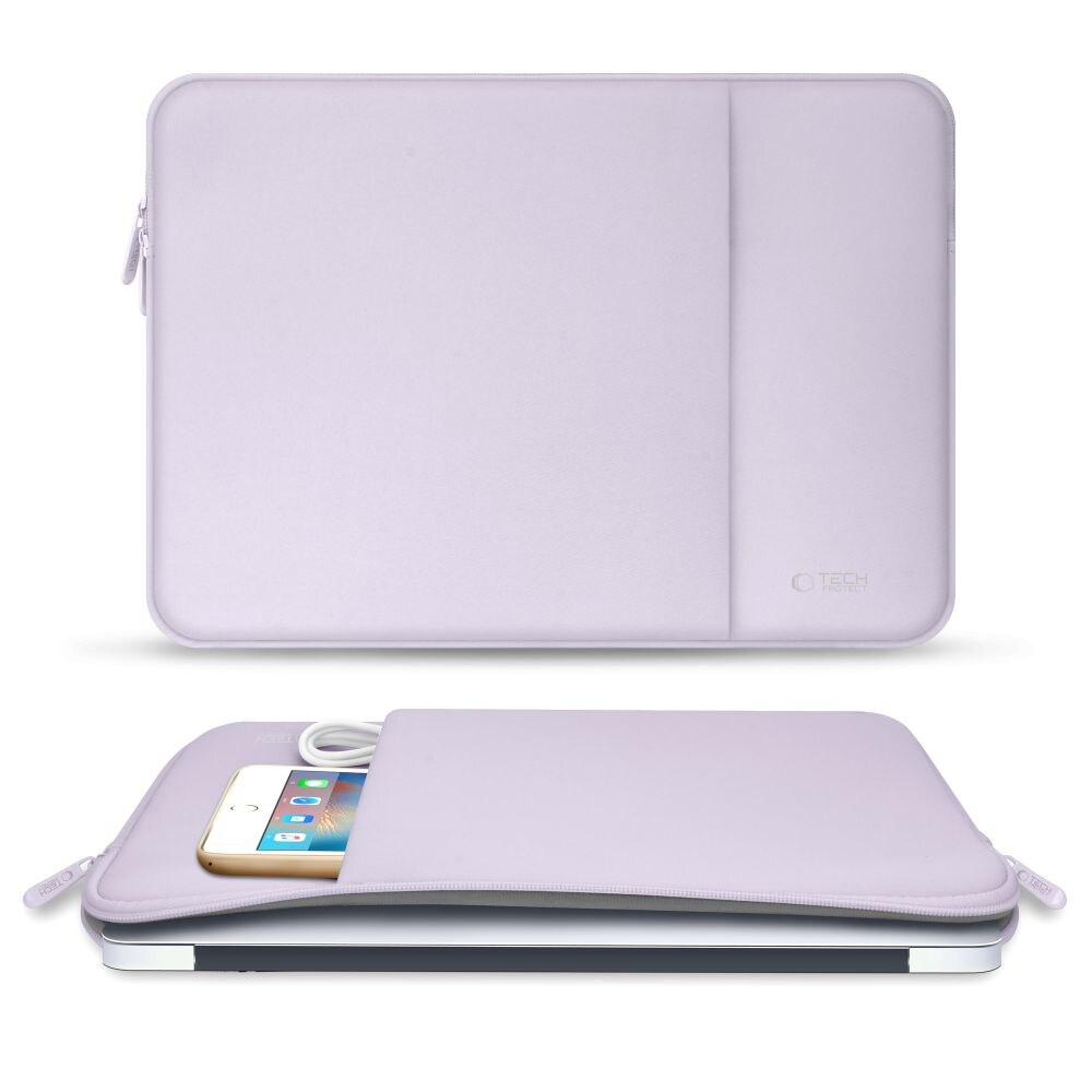 Tech-Protect Neoprenfodral för bärbar dator 15-16" - Lila