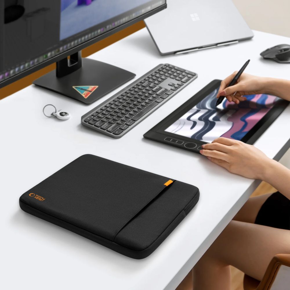 Tech-Protect Defender laptopfodral 38,1–40,6 cm - svart / Datorfodral / Fodral
