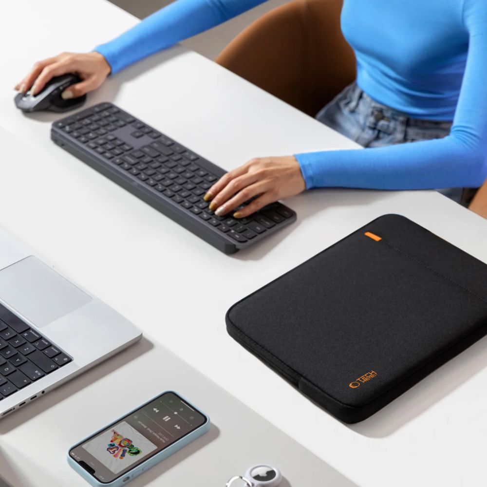 Tech-Protect Defender laptopfodral 38,1–40,6 cm - svart / Datorfodral / Fodral