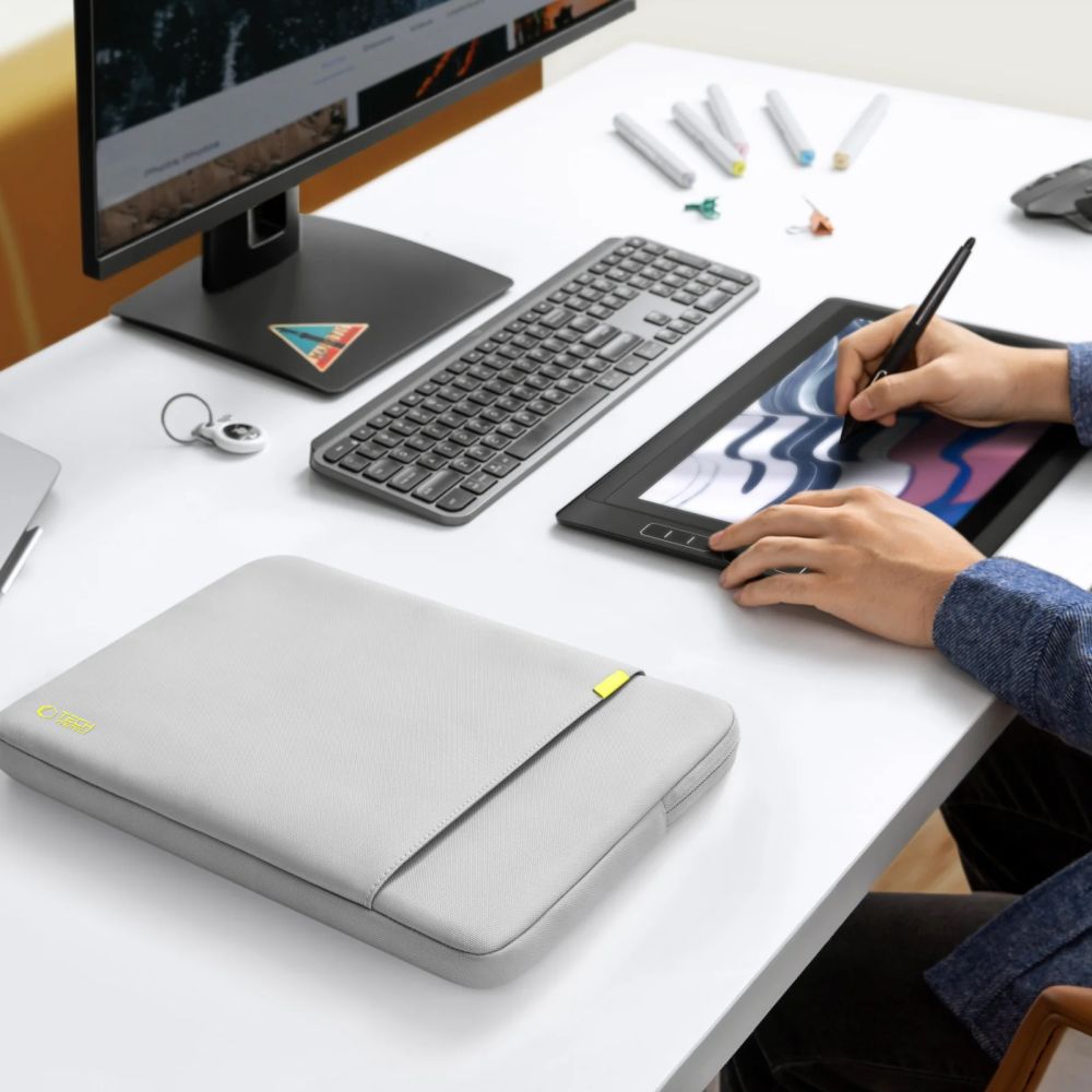 Tech-Protect Defender Väska för bärbar dator 15-16" - Grå