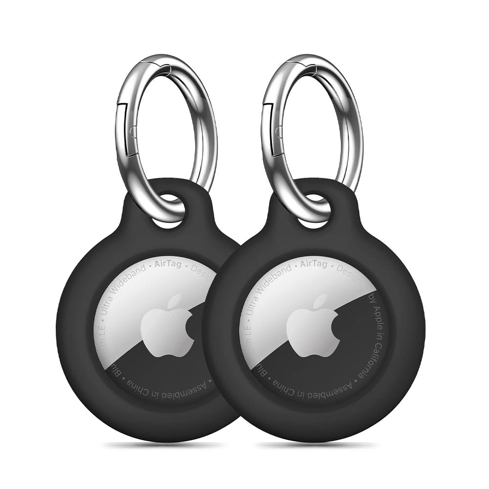 Tech-Protect Rough 2-pack fodral för Apple AirTag - svart