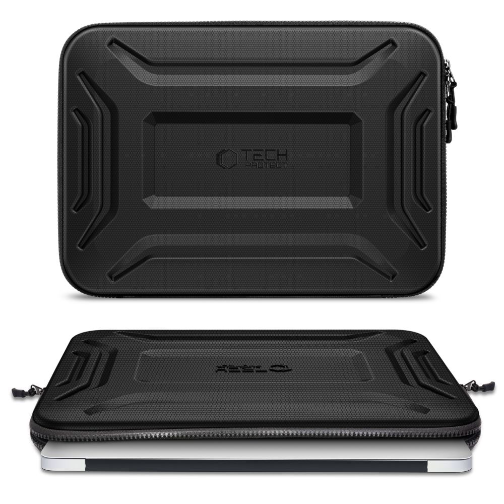 Tech-Protect Kevlar Pro Fodral för bärbar dator 15-16" - Svart / Laptopfodral / Datorväska