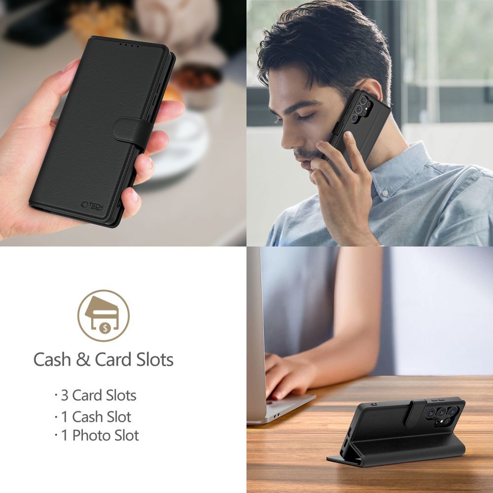 Tech-Protect pungetui til Samsung Galaxy A56 5G - mat sort
