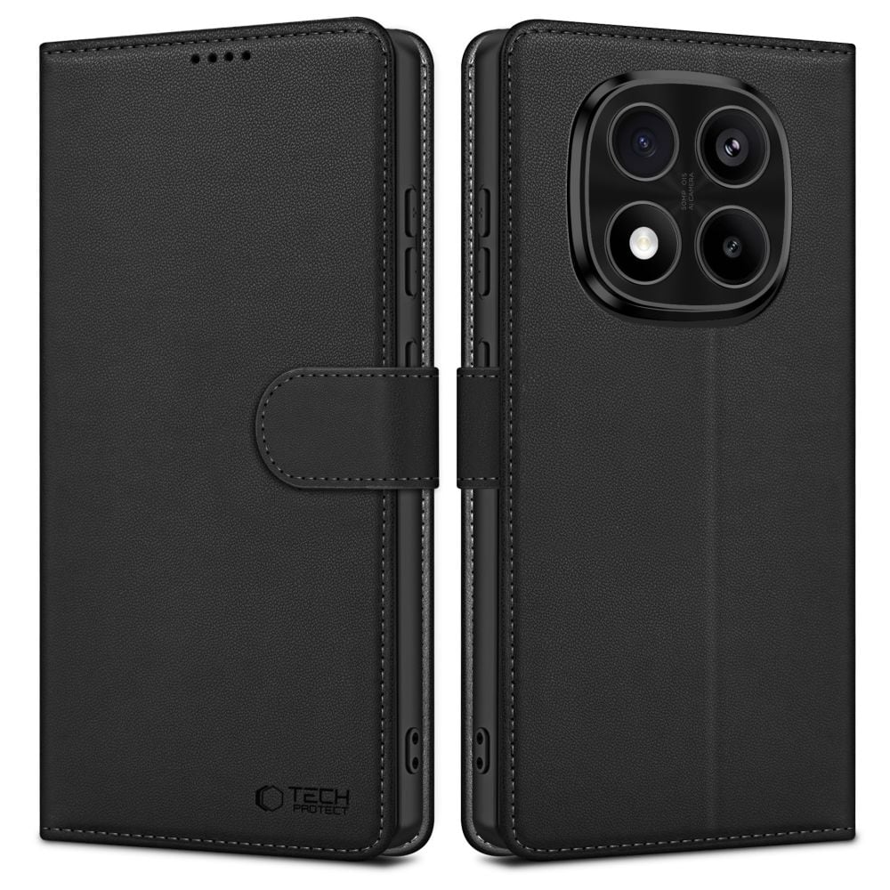 Tech-Protect plånboksfodral för Xiaomi Redmi Note 14 Pro 5G / 14 Pro+ 5G / Poco X7 5G - Matt svart