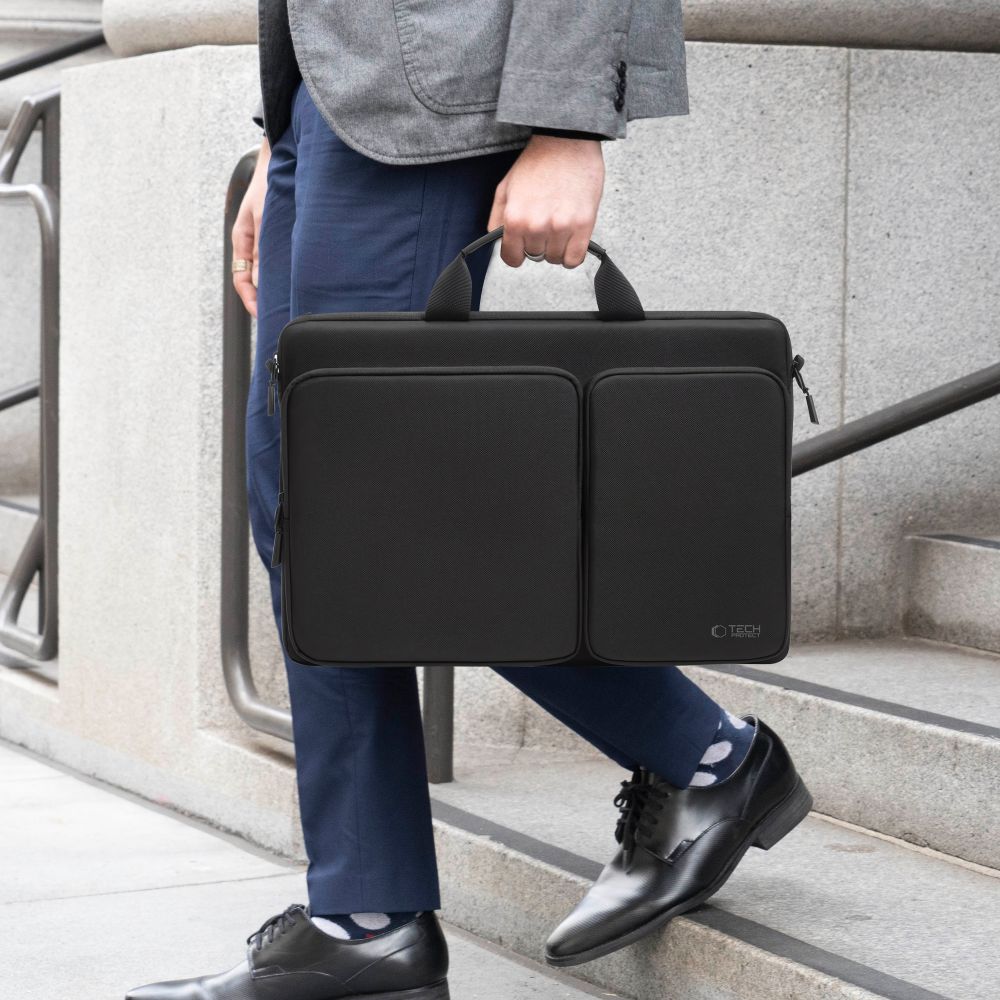 Tech-Protect Defender Väska för 17" bärbar dator - Svart