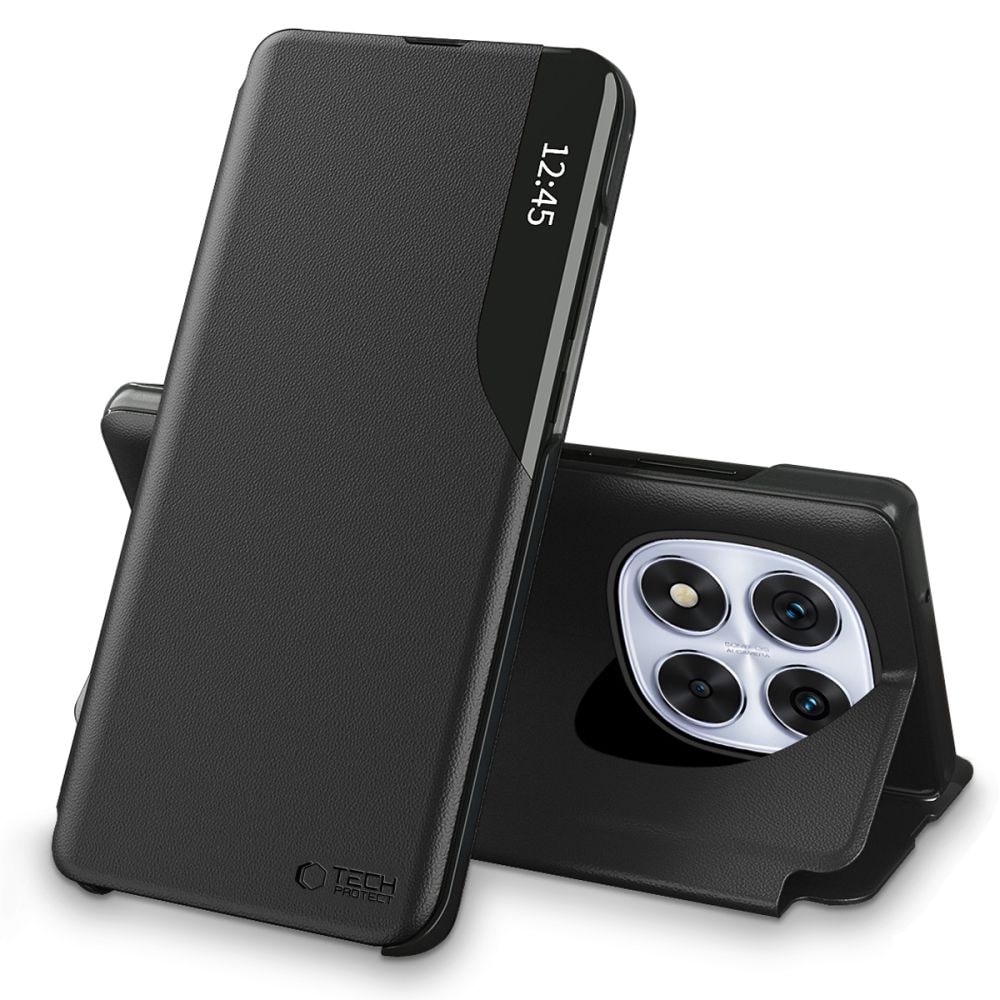 Tech-Protect Smart View-fodral för Xiaomi Redmi Note 14 Pro 5G / Poco X7 5G - Svart