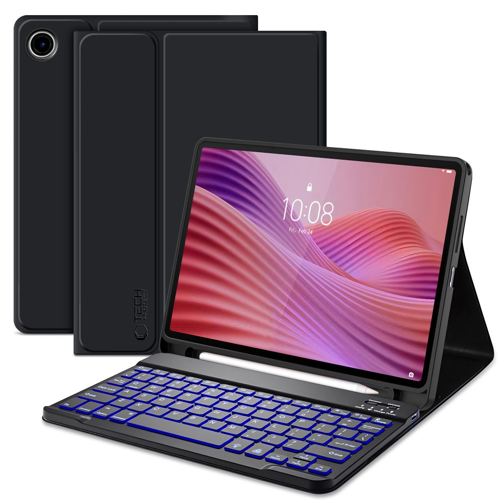Tech-Protect SC Penn- och tangentbordsfodral för Lenovo Tab 10.1 TB-311 - Svart