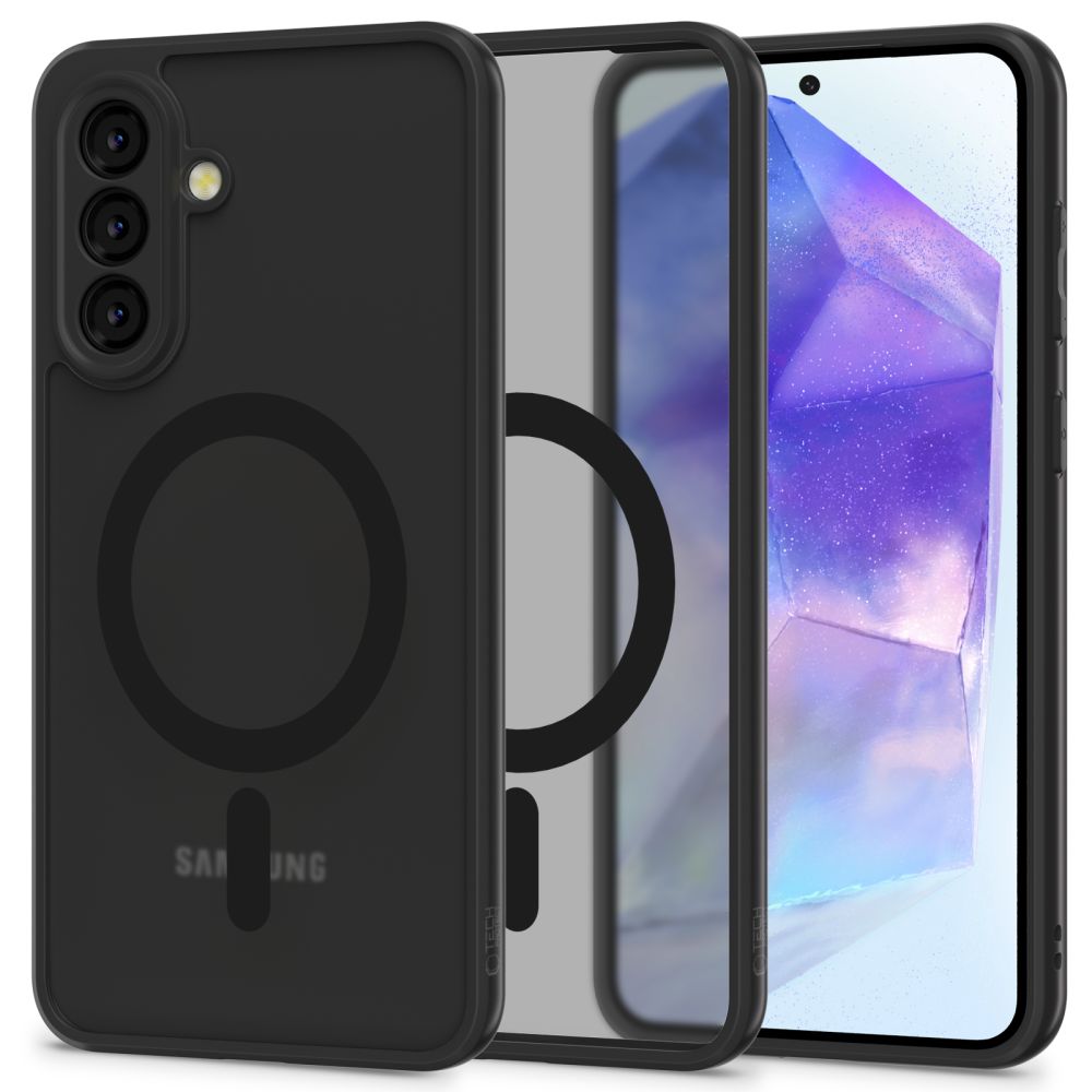 Tech-Protect MagMat MagSafe-fodral för Samsung Galaxy A56 5G - Matt svart