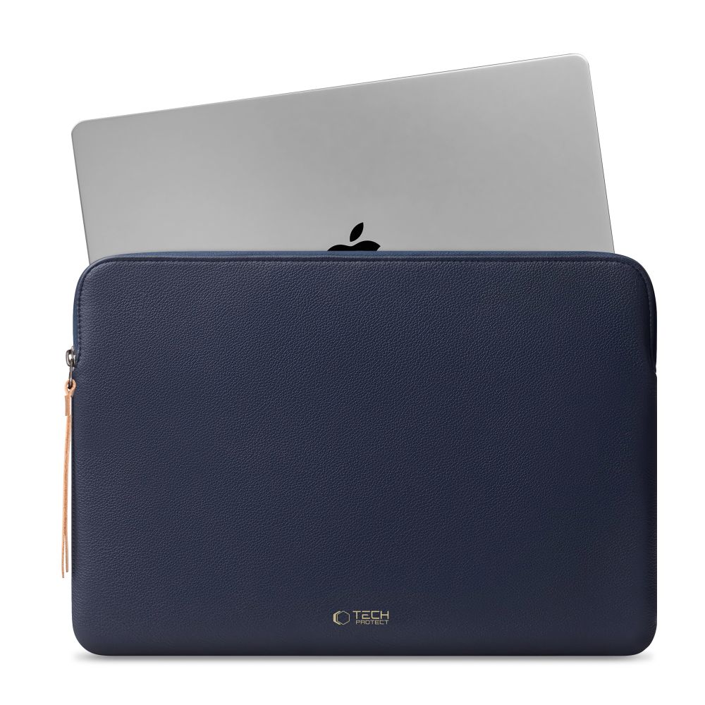 Tech-Protect Fleece Laptopväska 15-16 - Marinblå
