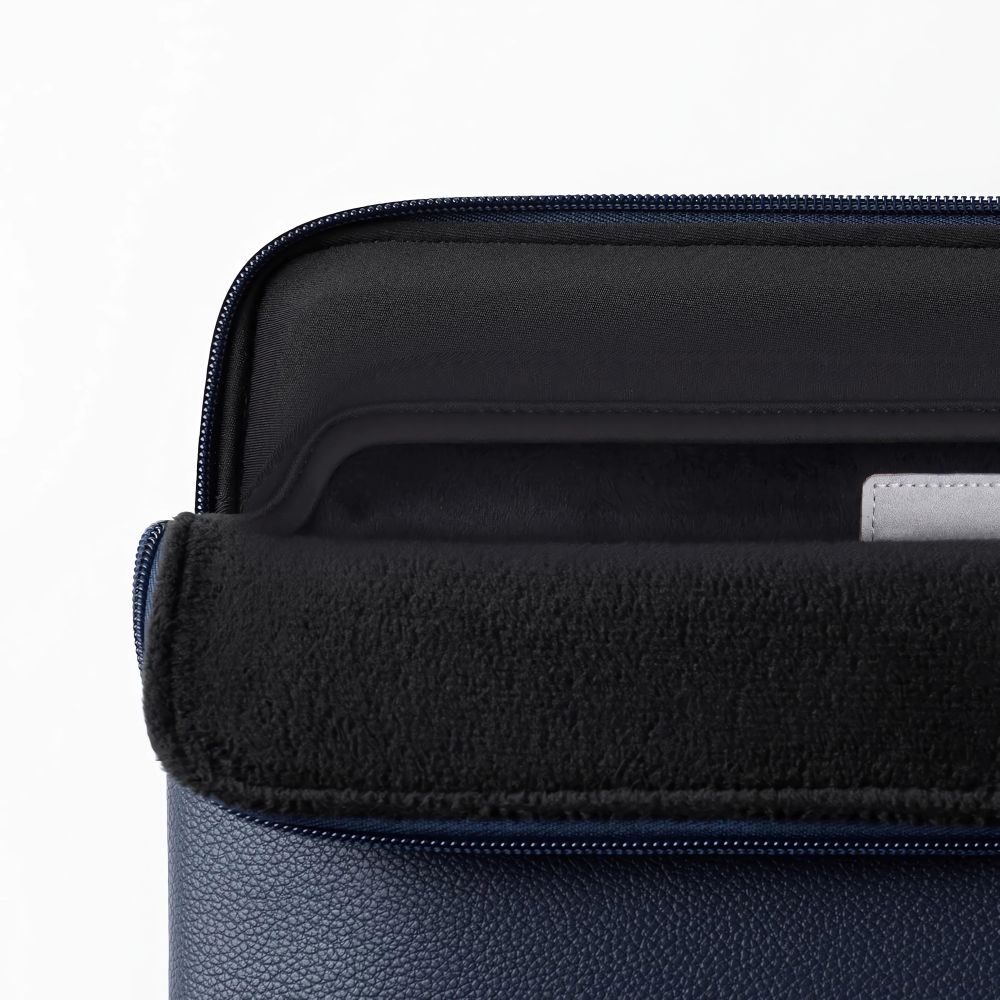 Tech-Protect Fleece Laptopväska 15-16 - Marinblå