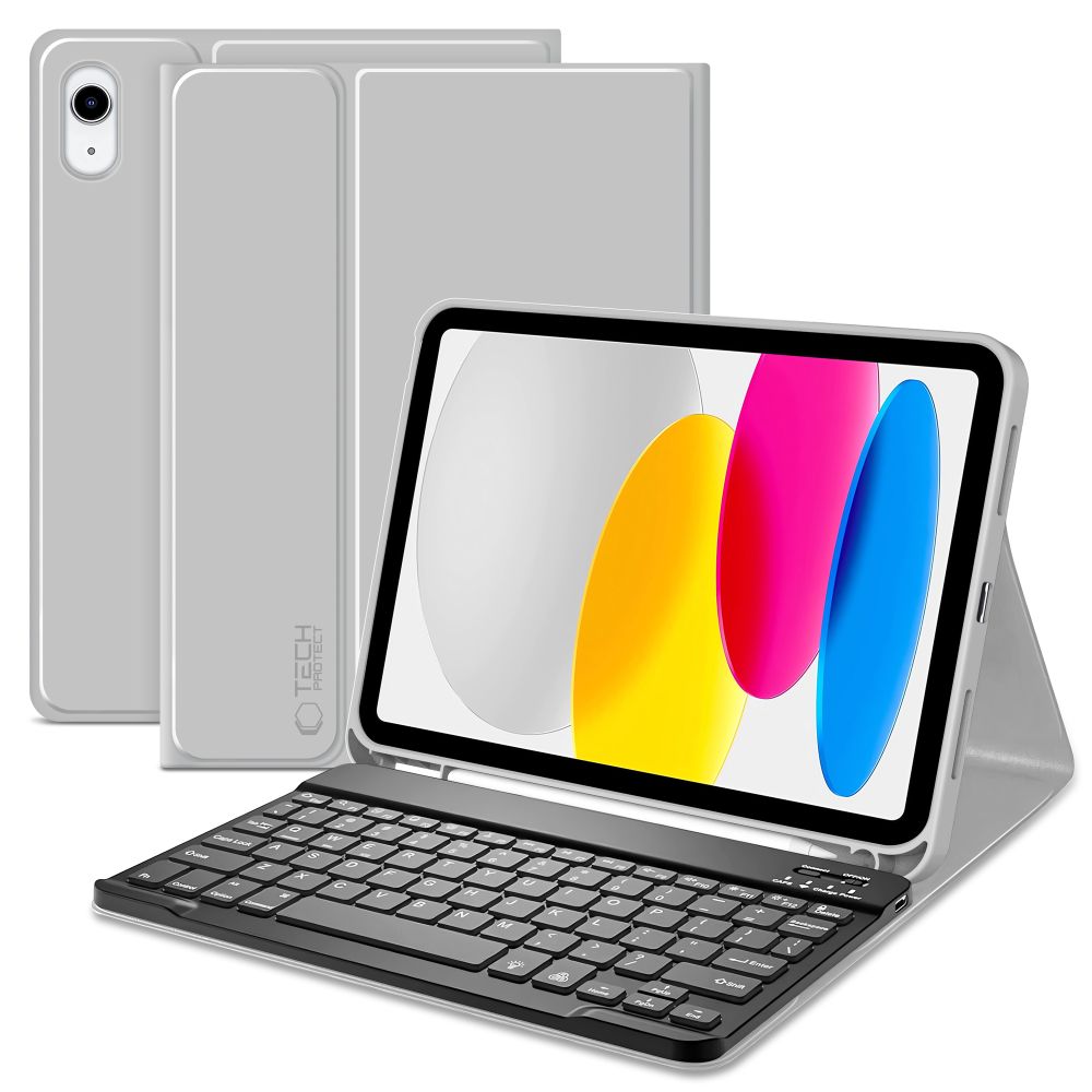 Tech-Protect SC Pen + Keyboard Case för iPad 10,9" 2022 / 11" 2025 - Grå
