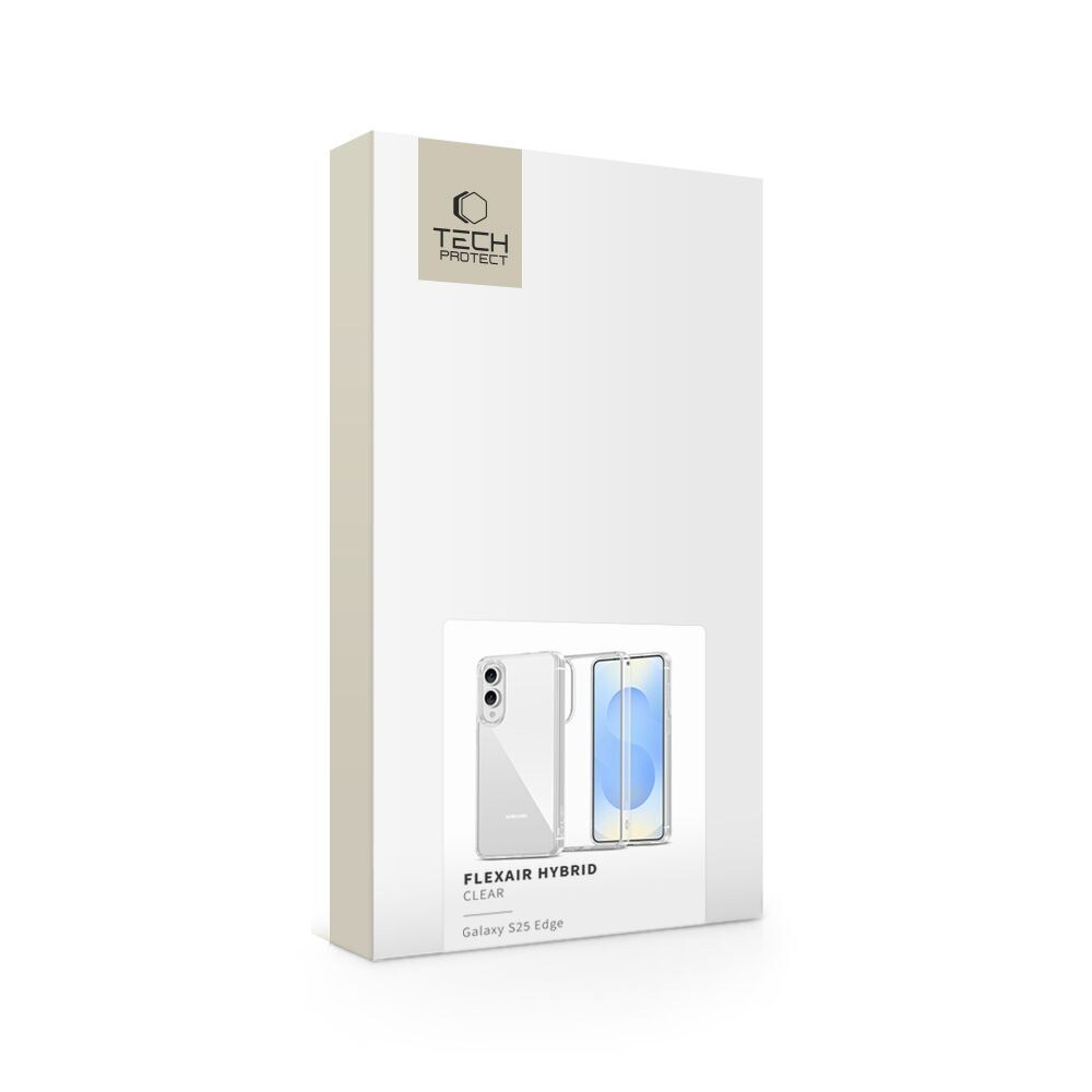 Tech-Protect FlexAir Hybrid-etui til Samsung Galaxy S25 Edge - Klar