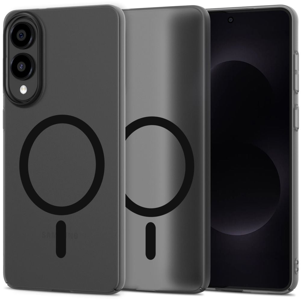 Tech-Protect MagSlim MagSafe-fodral för Samsung Galaxy S25 Edge - matt svart