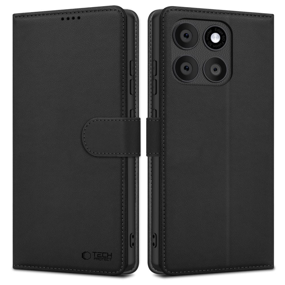 Tech-Protect Plånboksfodral för Motorola Edge 60 Fusion - svart