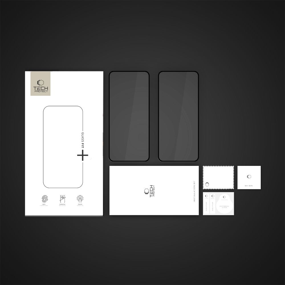 Tech-Protect Glass Fit+ Etui 2-pak til Samsung Galaxy Xcover 7 / 7 Pro - Sort