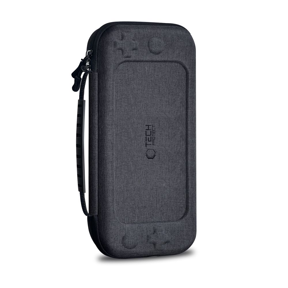 Tech-Protect Hardpouch-etui til Nintendo Switch 2 - grå