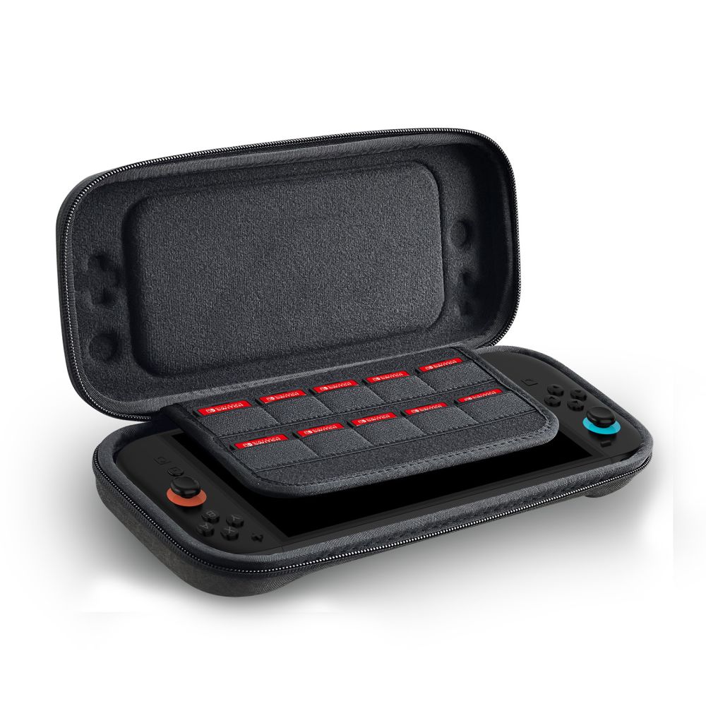 Tech-Protect Hardpouch-etui til Nintendo Switch 2 - grå