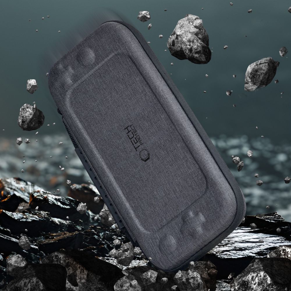 Tech-Protect Hardpouch-etui til Nintendo Switch 2 - grå