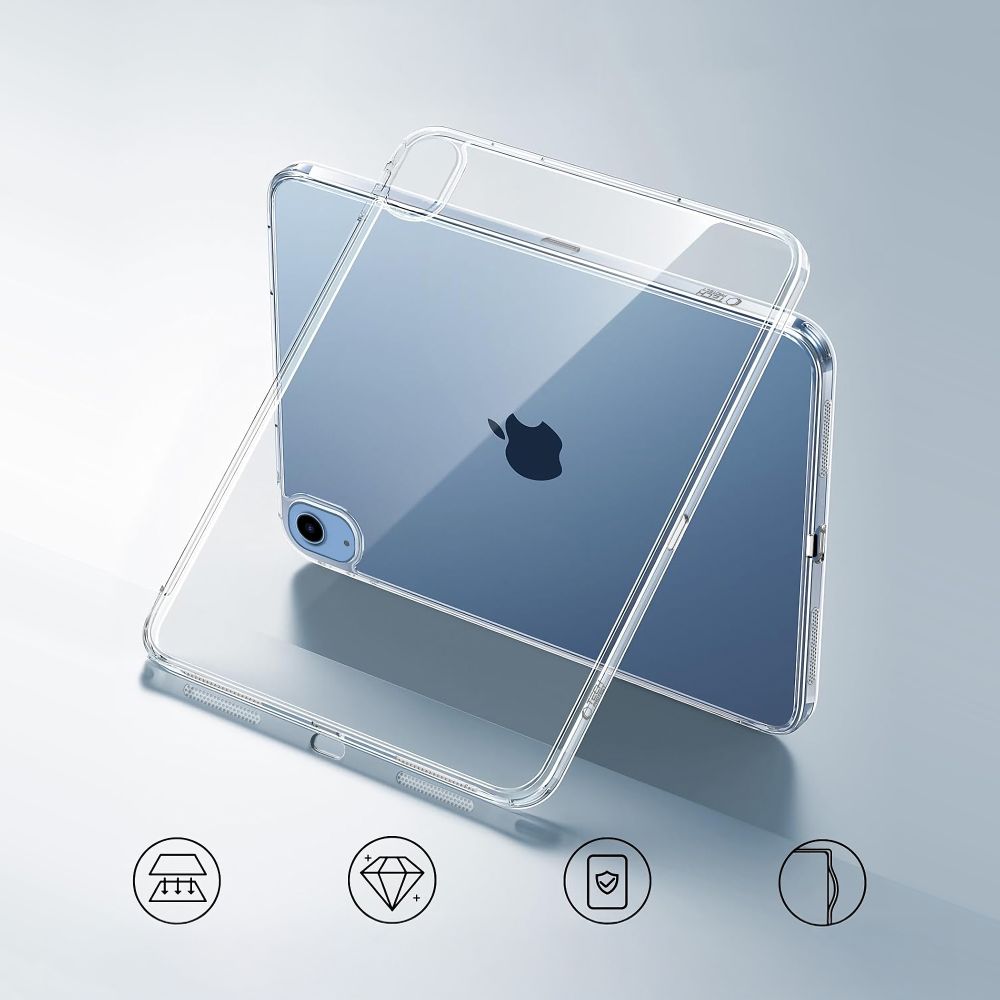 Tech-Protect FlexAir Hybrid-etui til iPad 10,9" 10/2022/11" 11/2025 - Transparent