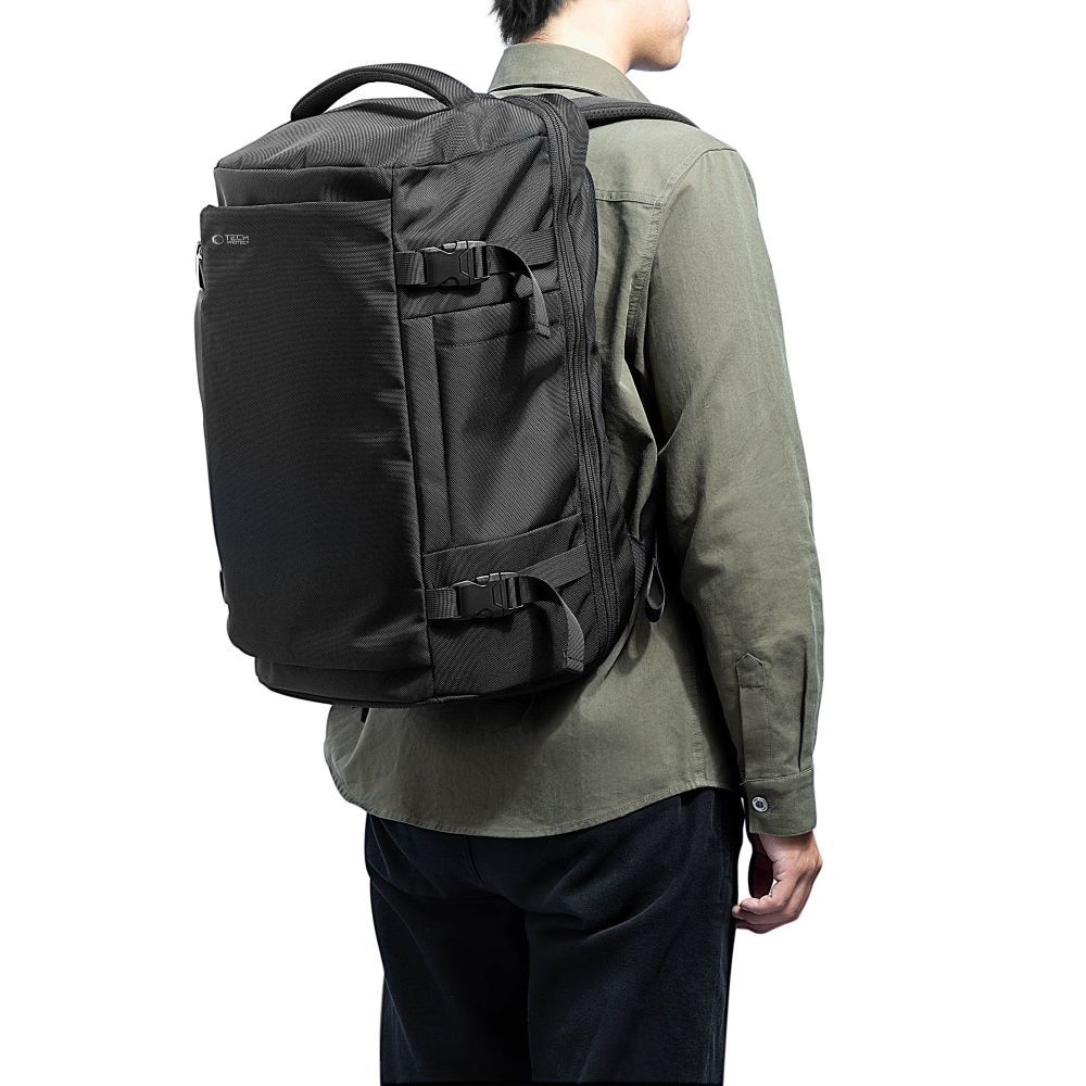 Tech-Protect Defender S40 Ryggsäck för Ryanair & Wizzar, 20L Laptop - Svart