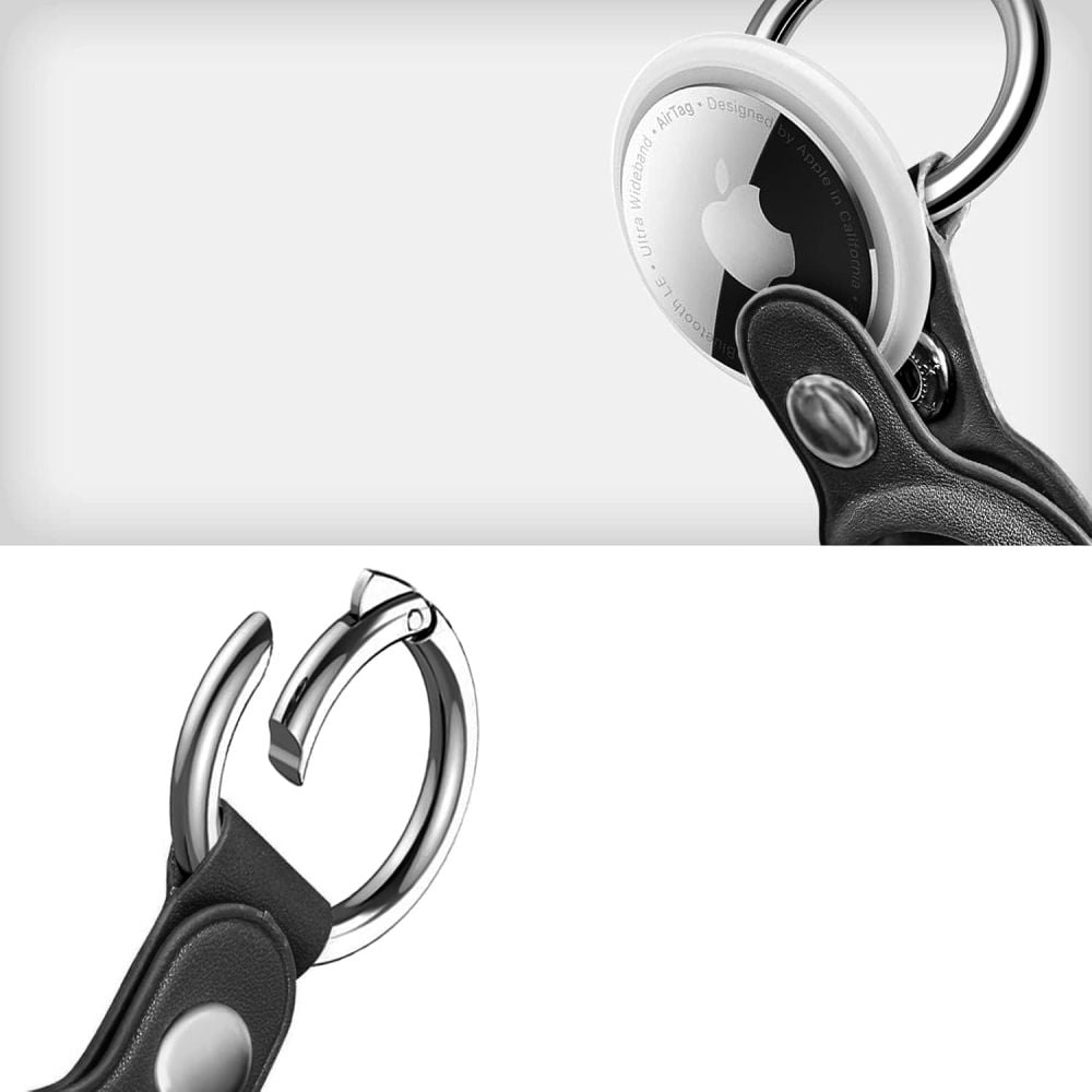 Tech-Protect NaturalFit-etui til Apple AirTag 1/2 - Sort
